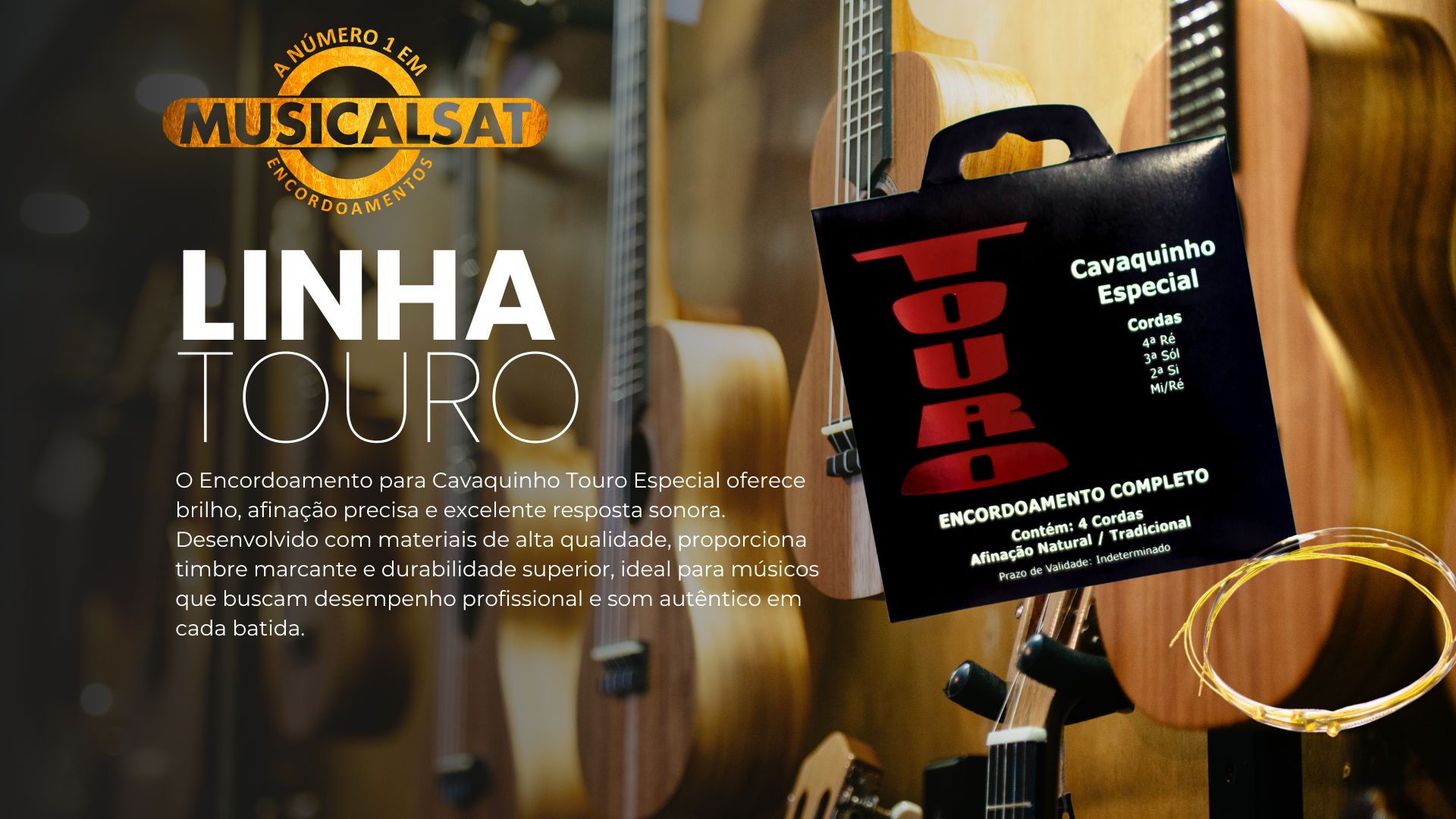 O Encordoamento para Violão Melodia Poliamida Tensão Média oferece som equilibrado, toque suave e excelente durabilidade. Ideal para músicos que buscam timbre encorpado e conforto nas execuções, s (1)